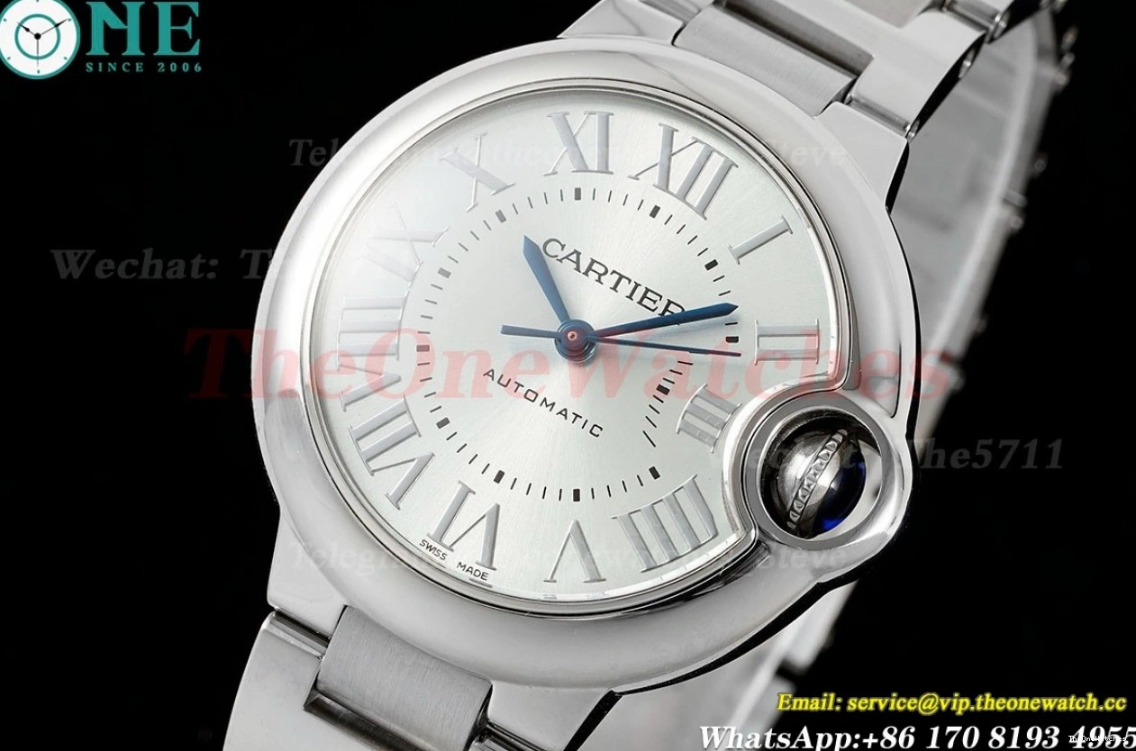 SS De SS Bleu NH05 Cartier AF Dial 33mm Light Ballon Blue 1211